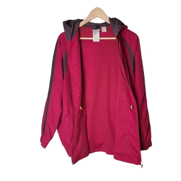 Reebok ladies Sz.L hooded lightweight spring fall jacket gorpcore casual athcore - Picture 10 of 12